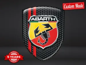 Fiat Abarth Pegatinas Logo Impresas Edición Personalizable Minimalista